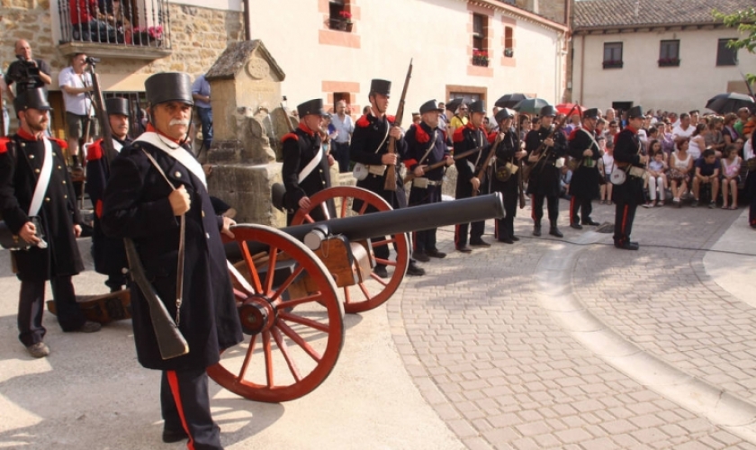 Recreación de la batalla de Abarzuza Recreación de la batalla de Abarzuza