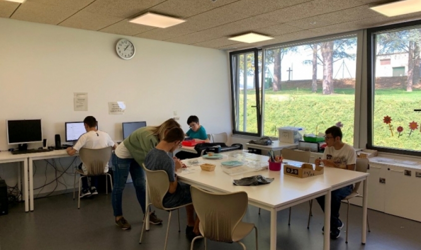 Las aulas del colegio Isterria cuentan con un alumnado de 100 personas este curso Las aulas del colegio Isterria cuentan con un alumnado de 100 personas este curso
