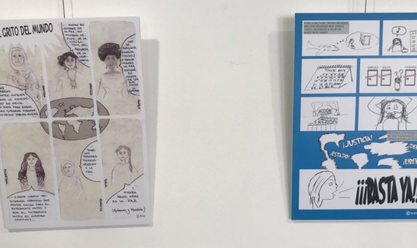 Exposición "Aquí estamos" en Civican Exposición "Aquí estamos" en Civican